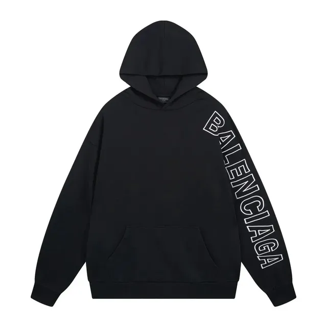 Balenciaga Oversized Hoodie Logo Sleeve