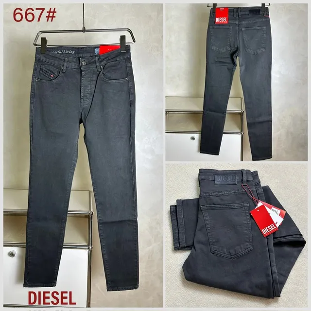 Diesel Slim Fit Jeans Washed Charcoal