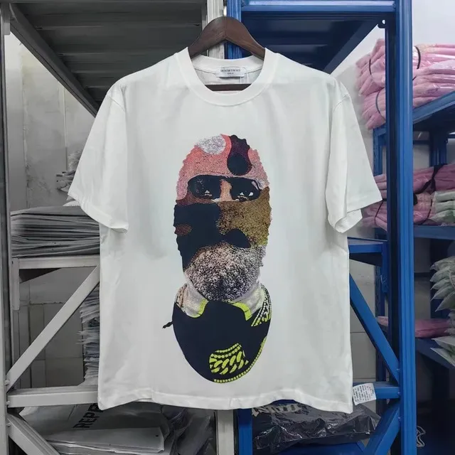 Hermès Graphic T-Shirt Pixelated Mask Print