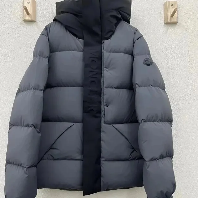 Moncler Puffer Jacket Two-Tone Logo Strap