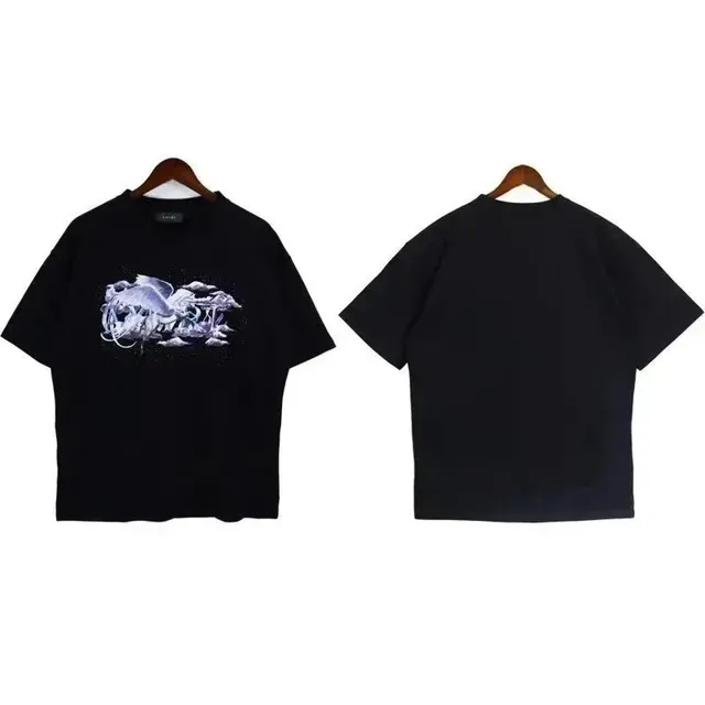 Amiri Graphic Tee Crystal Skull Print