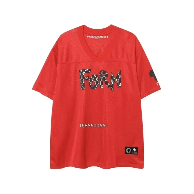 Chrome Hearts Mesh V-Neck Top FoRM Print
