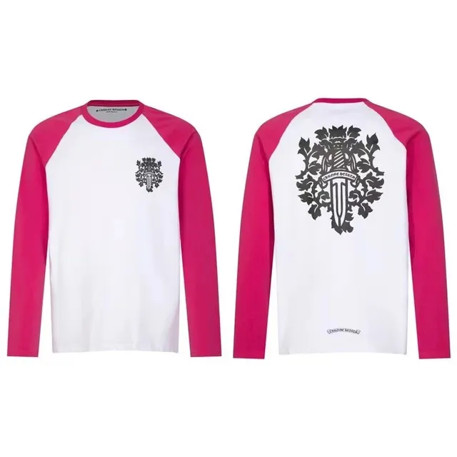 Raglan Long-Sleeve Tee Chrome Hearts Crest
