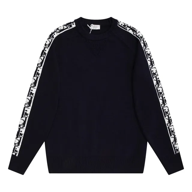 Dior Knit Sweater Oblique Logo Tape Sleeves
