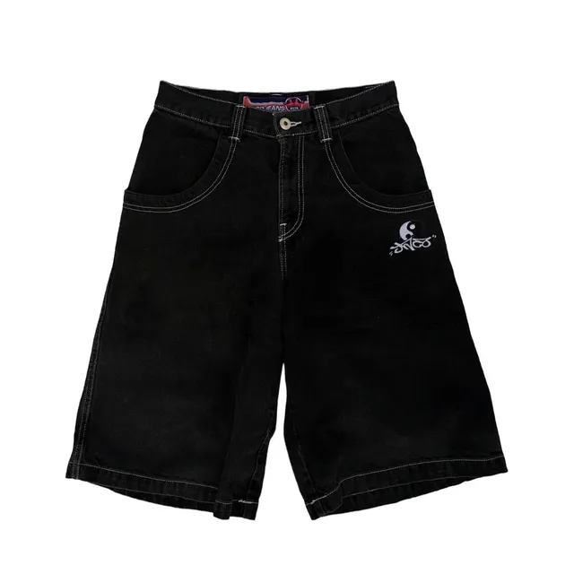 JNCO Denim Shorts Yin-Yang Logo