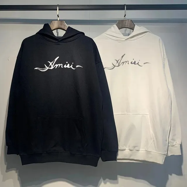 Amiri Hooded Sweatshirt Script Logo