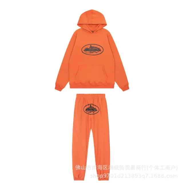 橙色长裤
