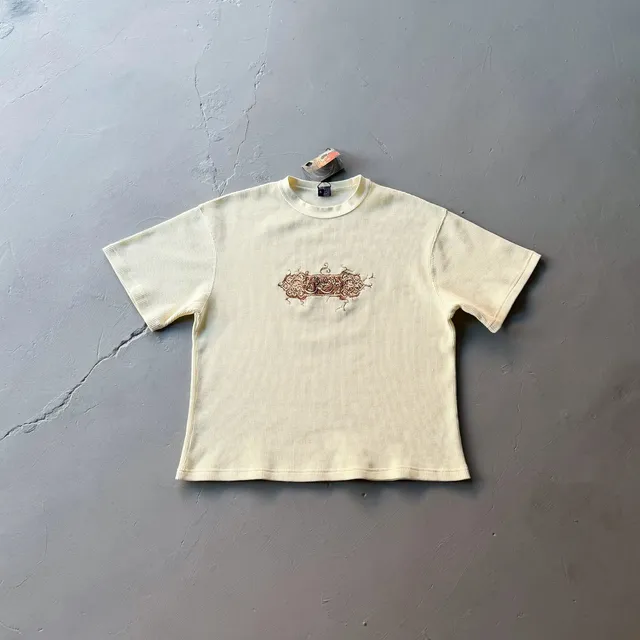 Ribbed T-Shirt Embroidered Ornament