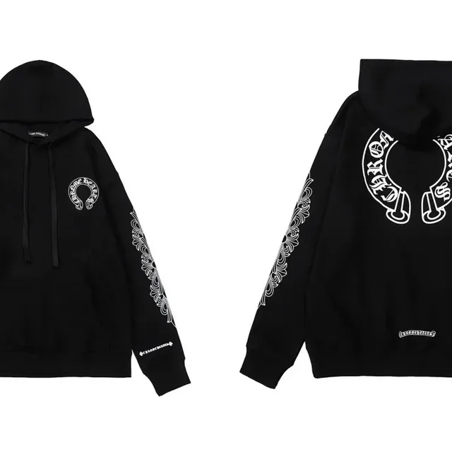 Hooded Sweatshirt Chrome Hearts Logo Print