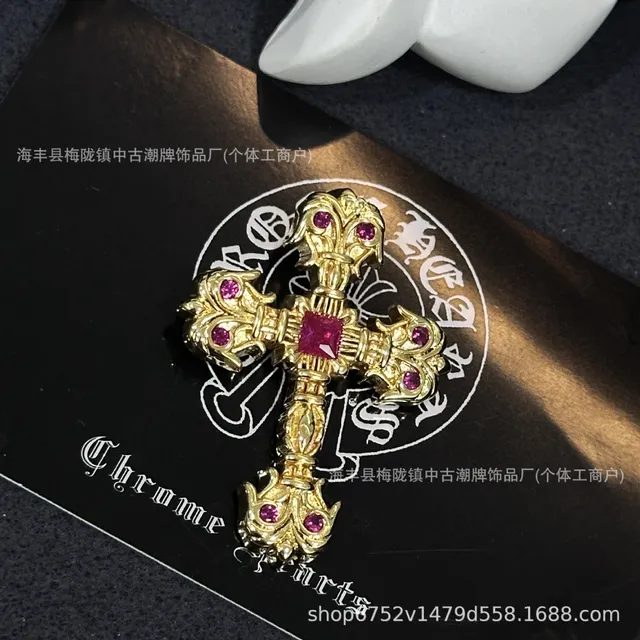 大号火焰金色玫红钻