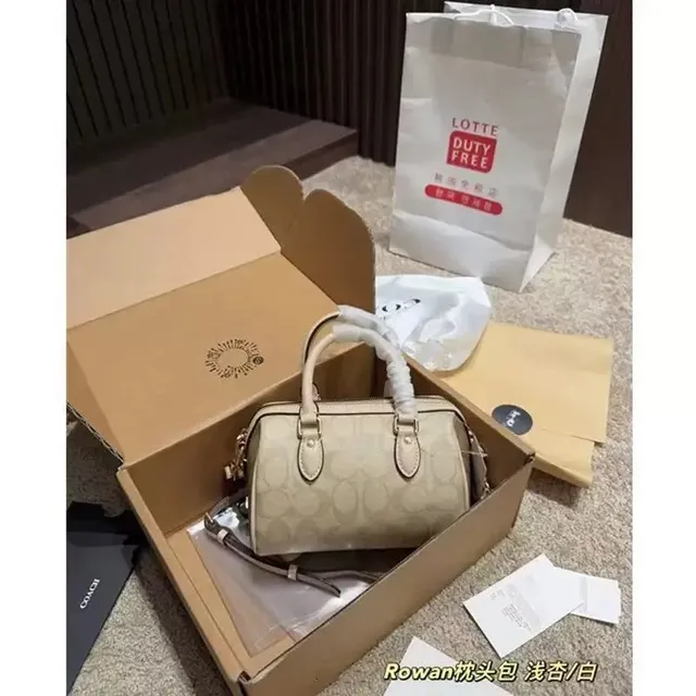 Coach Rowan Bowler Bag Ivory/White