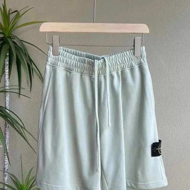 Stone Island Cotton Terry Shorts Light Beige