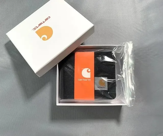 Carhartt Wallet Black with Orange Strap