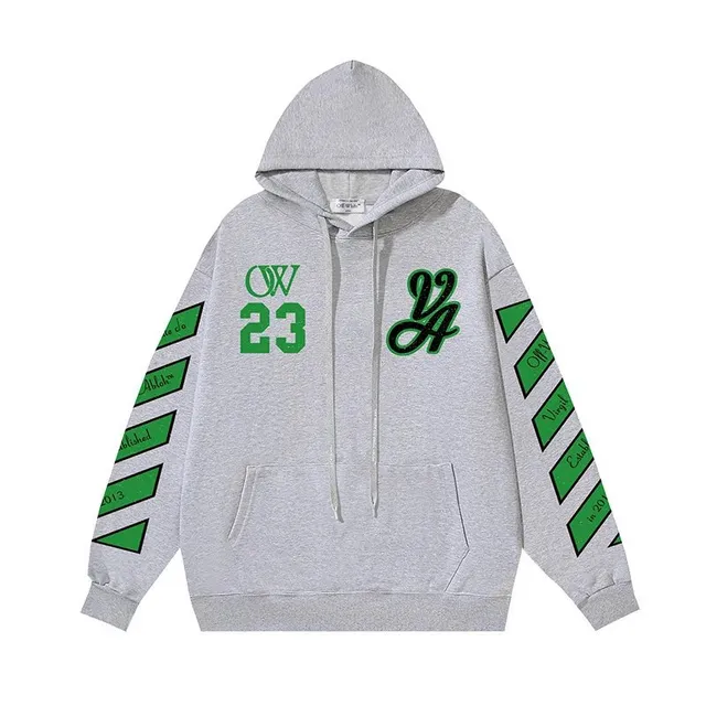 Off-White Hoodie OW 23 Green Arrow