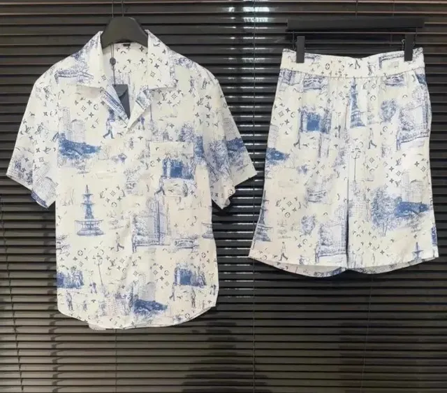 Louis Vuitton Toile Monogram Set Blue Print
