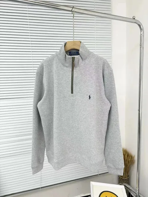 Polo Ralph Lauren Quarter-Zip Sweatshirt Heather Grey