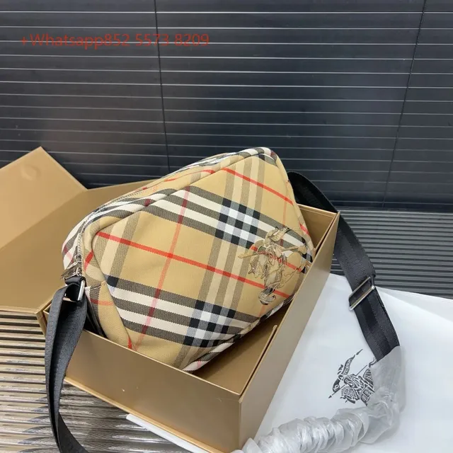 Burberry Crossbody Bag Classic Check with Equestrian Knight