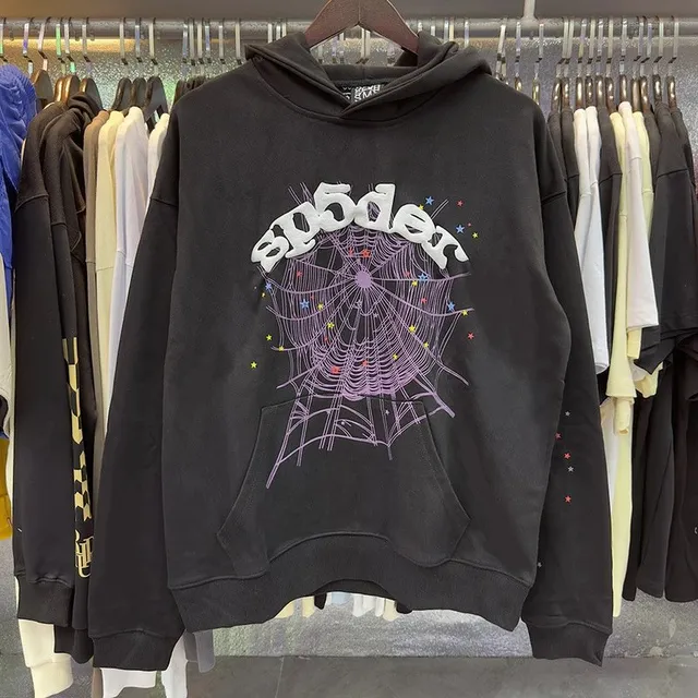 Sp5der Hoodie Spider Web Graphic