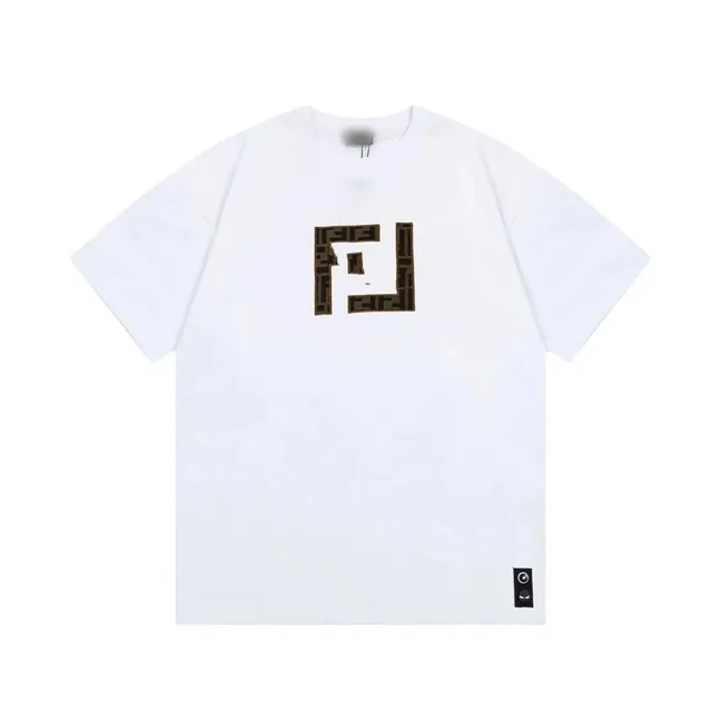 Fendi FF Logo T-Shirt Brown FF Patch