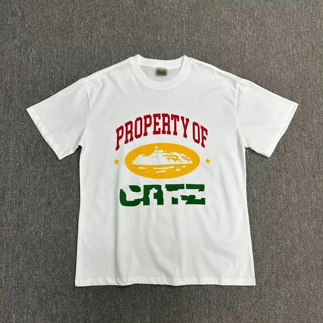 Corteiz Property of CRTZ Tee Red Green Yellow Graphic