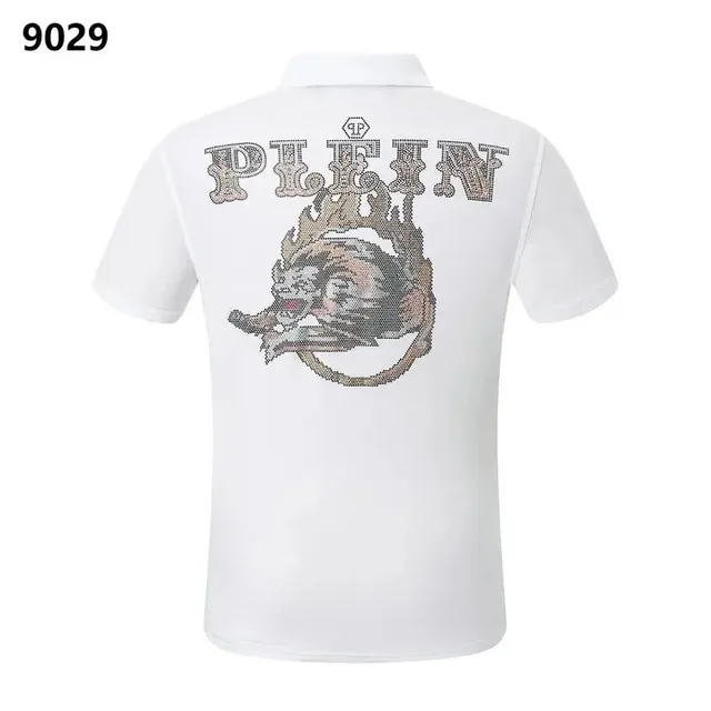 Philippe Model Polo Shirt Crystal-Embellished Lion