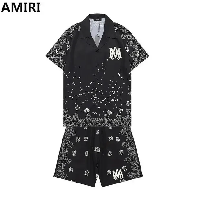 Amiri Bandana Print Short Set White Bandana Pattern