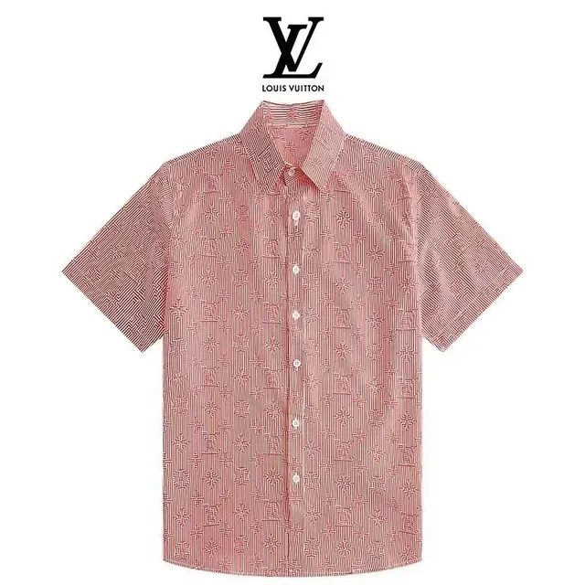 Louis Vuitton Short-Sleeve Shirt Monogram Stripe Print