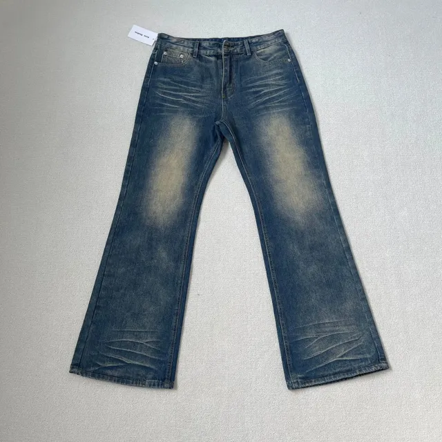 Acne Studios Flared Jeans Acid Wash