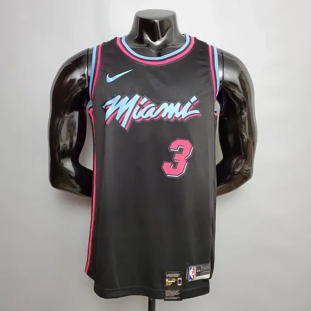 Nike Miami Heat City Edition Jersey Black Pink Blue