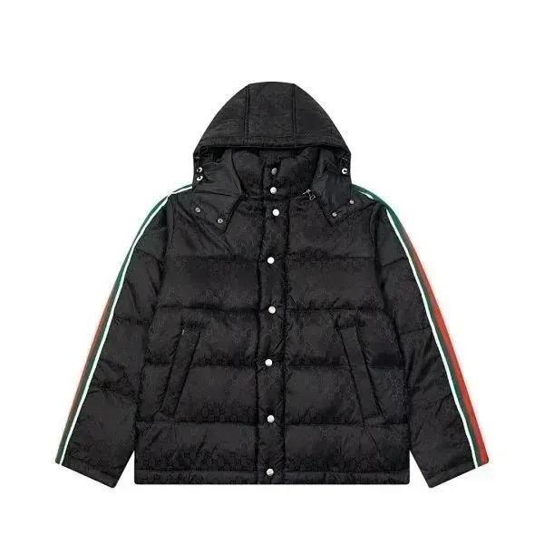 Gucci Puffer Jacket Web Stripe Sleeve