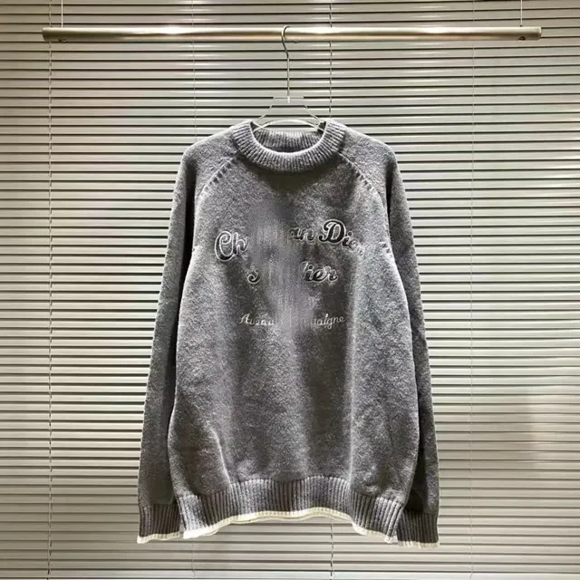 Dior Knit Sweater Embroidered Logo