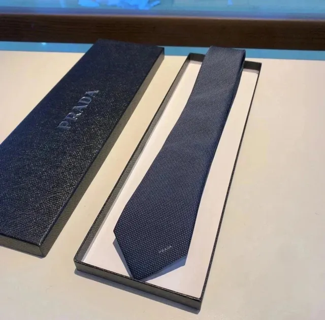 Prada Neck Tie Micro-Logo