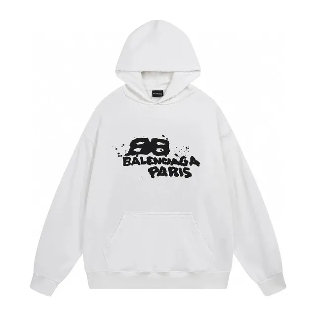 Balenciaga Hoodie BB Logo Print
