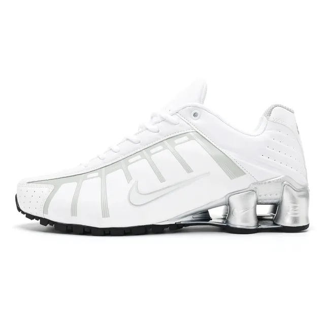 Nike Shox R4 White Metallic Silver