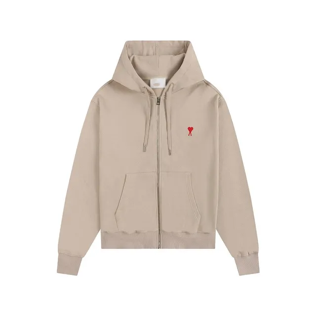 Amiri Zip-Up Hoodie Heart Logo