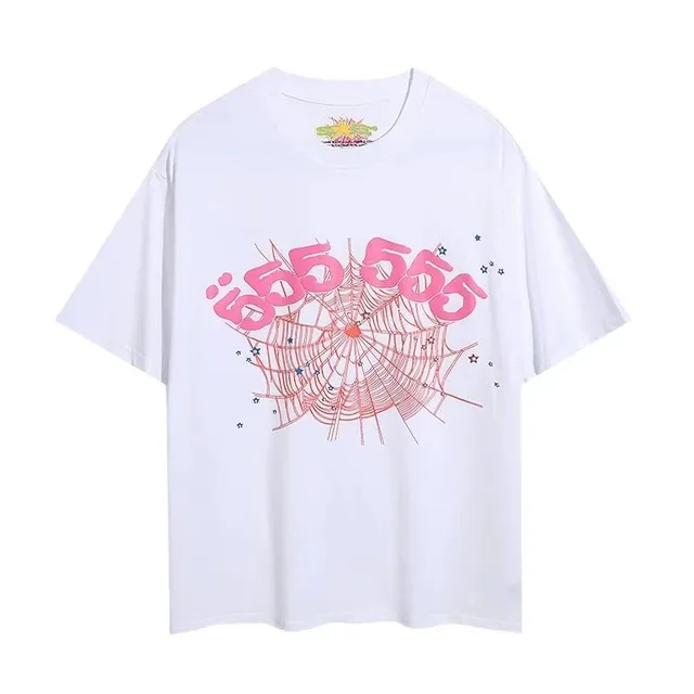 Corteiz Spider Web Tee Pink Spider Web Print
