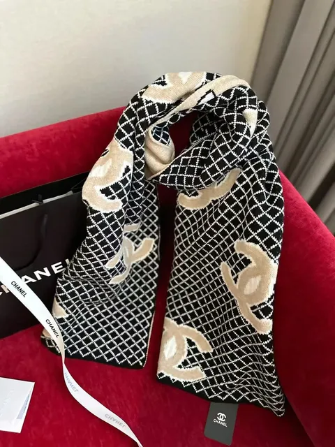 Chanel Knit Scarf