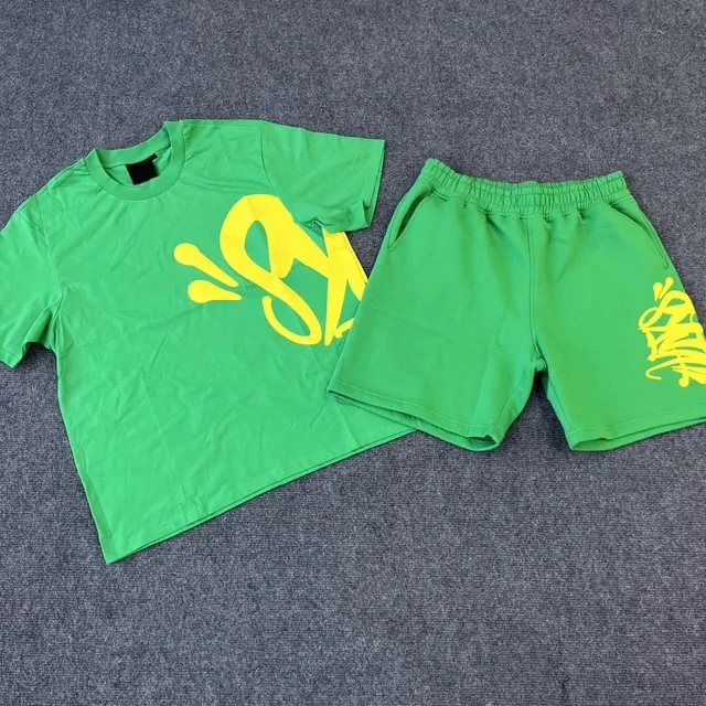 T-Shirt and Shorts Set Graffiti Print