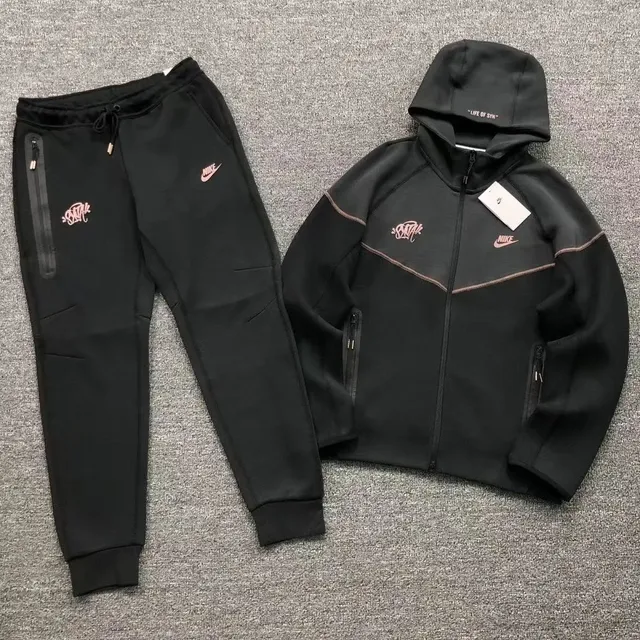 Nike Tech Fleece Hoodie and Joggers Corteiz Collaboration