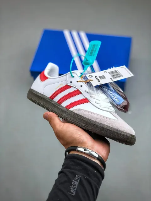 Adidas Samba White Red