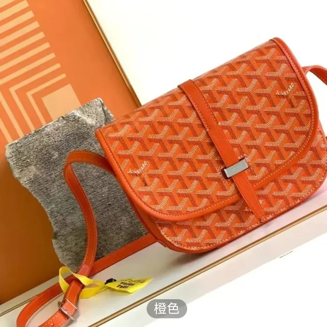 Goyard Saint Louis Orange Goyardine Canvas