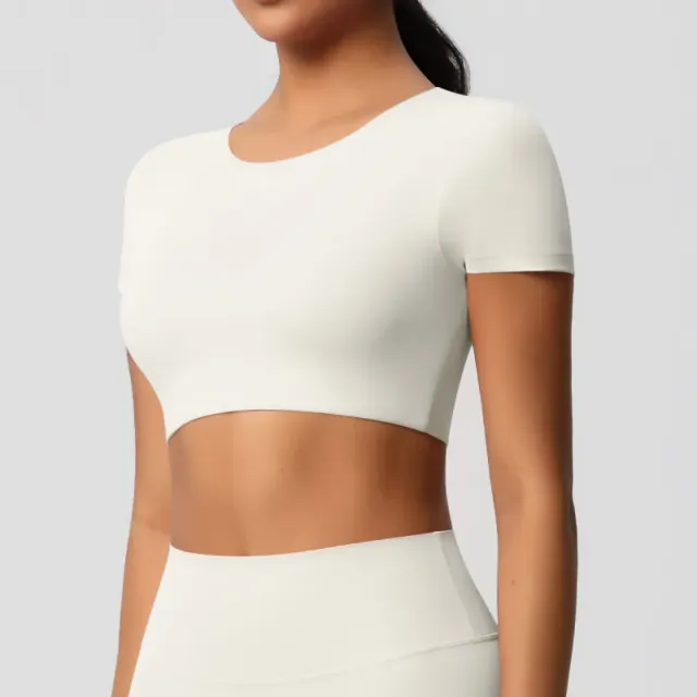 7105 short sleeves-light ivory