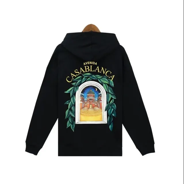 Hoodie Avenida Casablanca Print