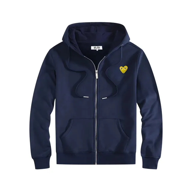 Comme des Garçons Zip-Up Hoodie Heart Logo