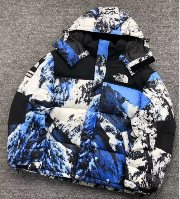 The North Face Nuptse Jacket Mountain Print
