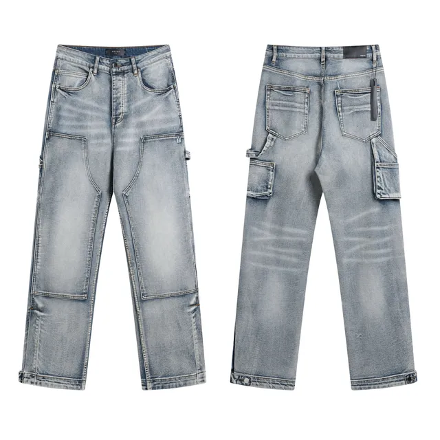 Amiri Cargo Jeans Light Wash