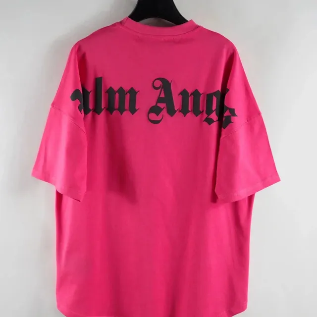 Palm Angels Oversized T-Shirt Gothic Logo
