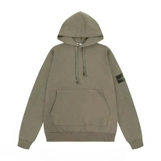 Stone Island Hooded Sweatshirt Olive Green
