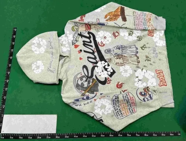 Saint Laurent Graphic Hoodie Multi-Print