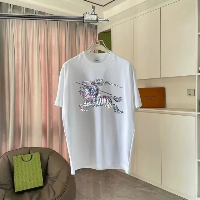 Burberry Equestrian Knight Tee Multicolor Print